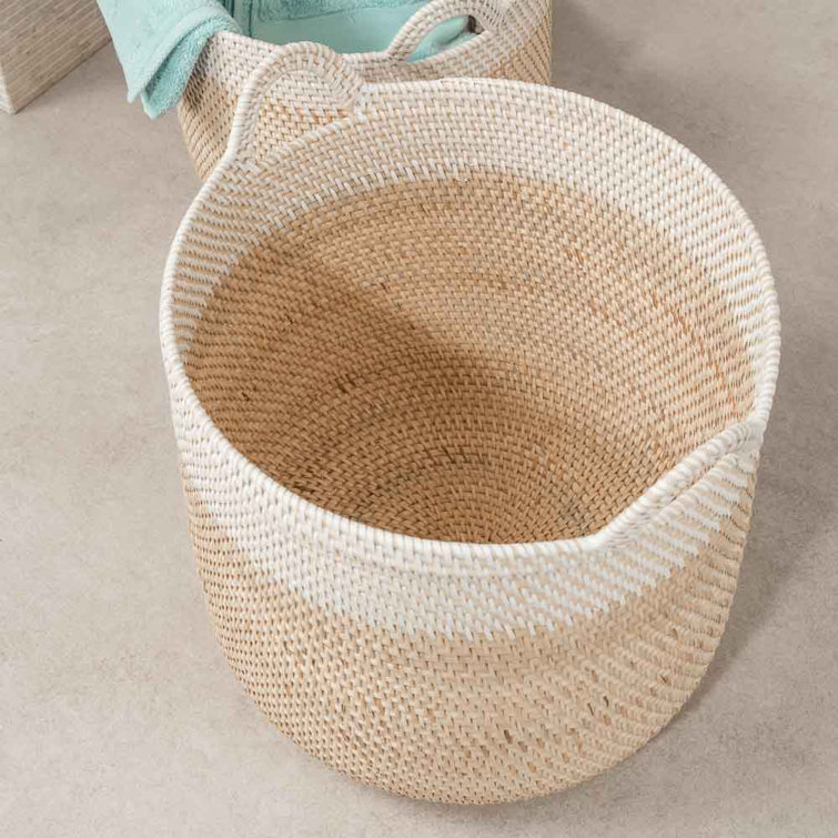 Highland Dunes Wicker Laundry Basket Set Wayfair.co.uk